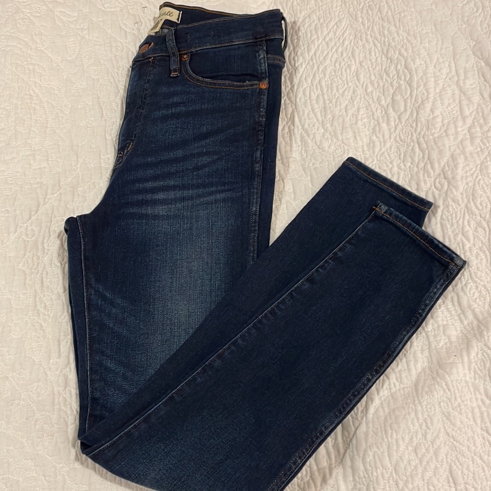 Madewell 10” high rise blue jean skinny size 27 - Picture 8 of 9